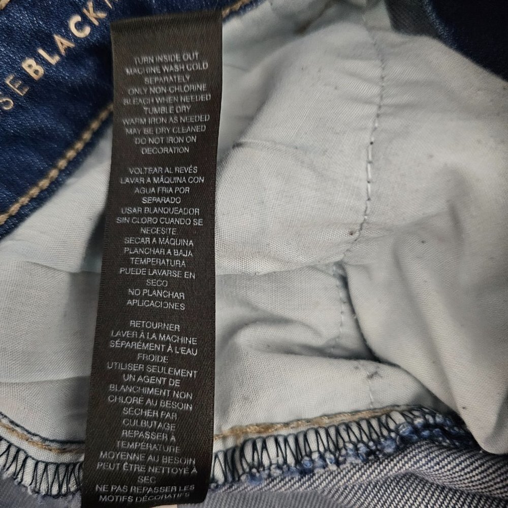White House Black Market Denim Girlfriend Floral Embroidered Jeans - Picture 12 of 12